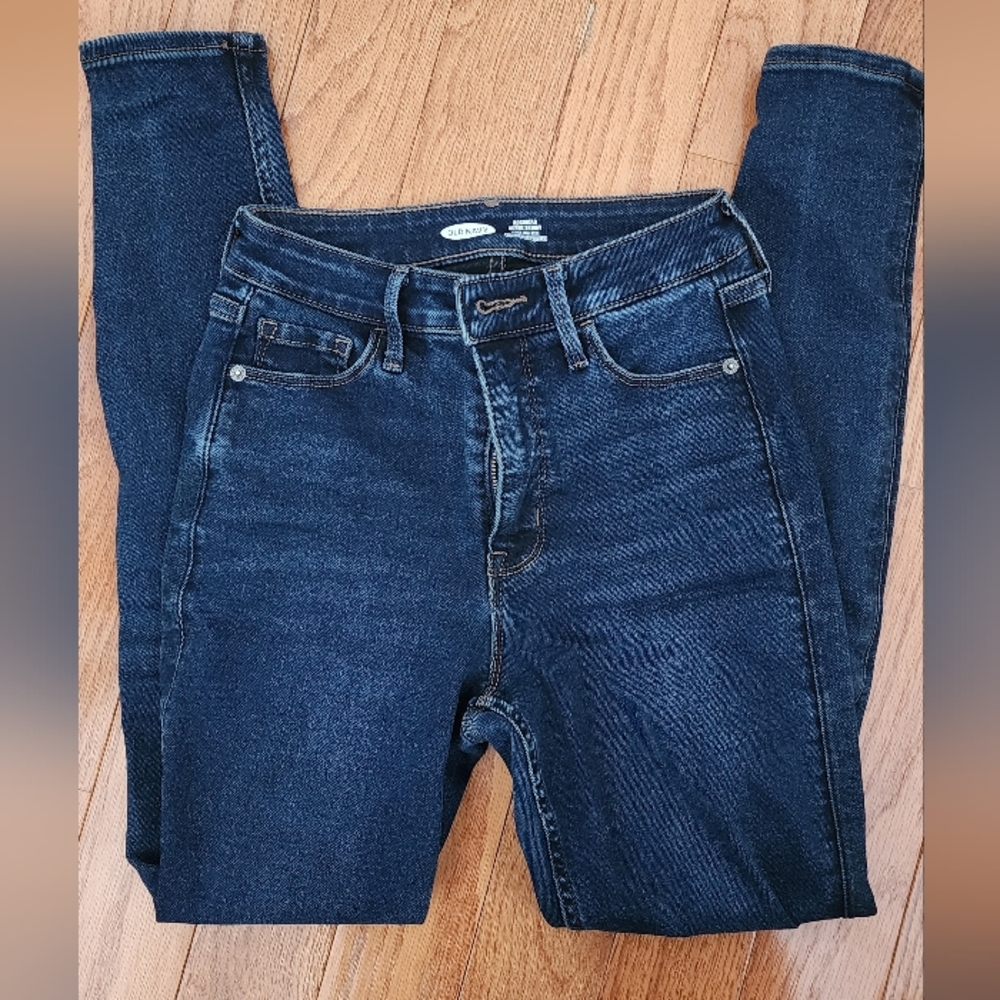 Old Navy High Rise Dark Indigo Jeans